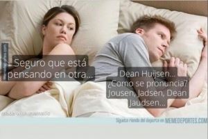 赫伊森社媒打趣有球迷纠结他名字的发音：女友该怀疑你有外遇了