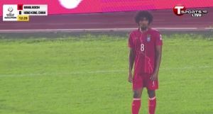 归化是真有用！蓝狐悍将乔杜里任意球破门，孟加拉国领先中国香港